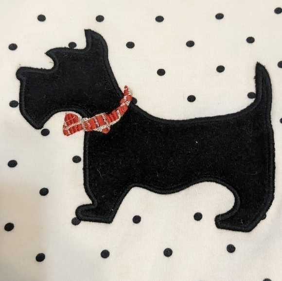 CROFT & Barrow classic tee with a raised terrier graphic on the front size 1X - Picture 6 of 8
